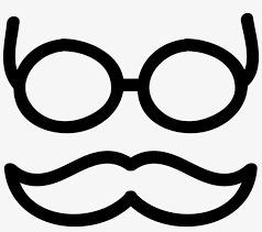 Download Mustache And Glasses Hand Drawn Outlines Svg Transparent Drawing Of Glasses Png Image Transparent Png Free Download On Seekpng