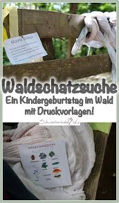 Kindergeburtstag Eine Waldschatzsuche Mit Ganz Vielen Entdeckungen Vorlagen Zum Ausdrucken Schwesternliebe Wir Kindergeburtstag Schatzsuche Kindergeburtstag Schatzsuche Kinder
