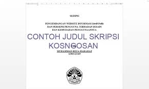 Sms kode yang anda kehendaki beserta alamat email anda ke hp. 222 Judul Skripsi Ekonomi Pertanian Politik Hukum Pendidikan Teknik Kedokteran Kosngosan