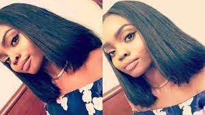 A quick weave is one of the most favorite choices of lots of women for its ease and convenience. Diy Blunt Bob With A Closure Quick Weave Youtube