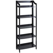 Clifton Rubbed Black Tall Folding Shelf In 2020 Shelves Tall Bookshelves Metal Bookshelf