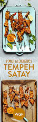 Peanut Lemongrass Peanut Tempeh Satay Minimalist Baker Recipes Recipe Recipes Tempeh Baker Recipes