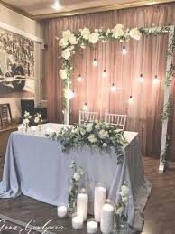 Head Table Decor Head Tables Bridal Table Wedding Table Diy Wedding Wedding Bridal Decor Di Bridal Table Romantic Wedding Decor Head Table Wedding