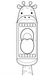Zurafa Kuklasi Zurafa Boyama Kitaplari Kuklalar