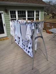 Racks are compact in design, easy to fold when not in use but hold a number of garments for convenience. 17 Laundry Hanger Ideas Clothes Line Outdoor Clothes Lines Clothes Drying Racks