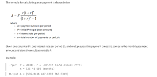 Car payment = pmt( interest rate, number of payments, loan amount, 0) how to calculate a monthly payment on a car loan. Matlab The Formula For Calculating A Car Payment Is Chegg Com