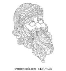 School's out for summer, so keep kids of all ages busy with summer coloring sheets. Santa Claus Portrait Coloring Page Zentangle Stock Vector Royalty Free 513474196