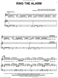 Beyoncé — ring the alarm (freemasons club mix radio). Beyonce Ring The Alarm Sheet Music For Voice Piano Or Guitar