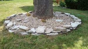 Rock Around Tree Landscaping With Rocks Landscaping Around Trees Flower Beds