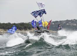 several boats sink during 'trump boat