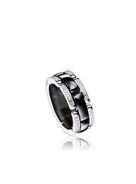 Chanel Ultra Ring In 18k White Gold Black Ceramic And Diamonds Medium Version Chanel Jewelry Beautiful Jewelry Diamonds Jewelry Trends