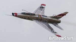 The f‑100 was designed by north american aviation as a higher. F 100 Super Sabre Afterburner Flybys Thunder Over Michigan 2016 Youtube