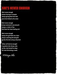 She S Never Enough Poem My Poetry Life Thoughts Poems