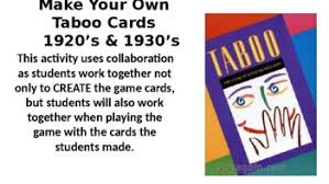 Pupils played once with the cards made for them then they had to make their own set about the topic and play again with a set made by the class. Taboo Cards Worksheets Teaching Resources Teachers Pay Teachers