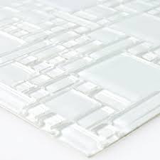 Spezialfliesenkleber für die sichere glas und metalle mit spiritus entfetten. Selbstklebendes Mosaik Fliesen Weiss Tm33427