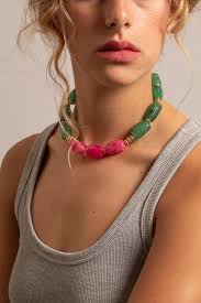Dona Green Necklace 40 cm