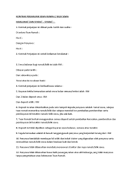 Contoh surat penamatan kontrak sewa rumah is free hd wallpaper was upload by admin. Perjanjian Sewa Rumah Docx