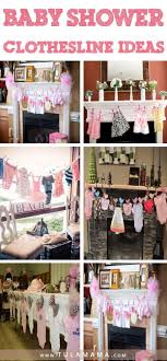 Easy Baby Shower Clothesline In 2021 Baby Shower Clothesline Girl Baby Shower Decorations Simple Baby Shower