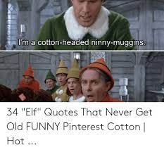 Check spelling or type a new query. Elf Quotes I M A Cotton Headed Ninny Muggins Heroroeara 34 Elf Quotes That Dogtrainingobedienceschool Com