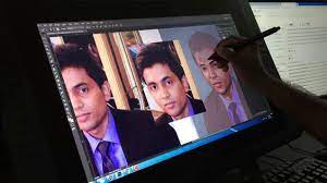 Digital Portrait Painting With Wacom Cintiq 22hd Digital Painting Photoshop Caricature Tutorial Digital Painting Portrait