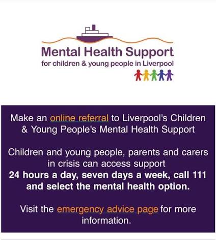 Young people starting uni here in Liverpool, can access a range of support  if they need help with their mental health. As well as speaking with uni's mental  health teams, they can