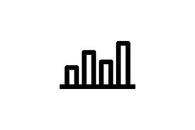 Bar Chart Outline Vector Icon