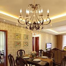 Continue to 11 of 27 below. Black Candle Hanging Chandelier Traditional Iron And Crystal 6 8 Lights Pendant Chandelier For Dining Room Beautifulhalo Com