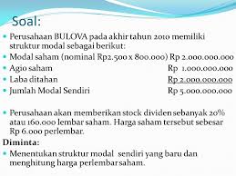 Misalnya saja, sebagai contoh soal eps, pada kuartal i 2018 pgas menghasilkan laba bersih sebanyak $80.355.140. Dividen Dan Pembelian Kembali Saham Ppt Download
