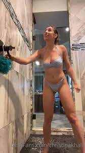 Christina Khalil Nude shower Livestream
