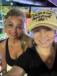 Live event with friends at boutique