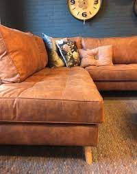 hoekbank colorado cognac hoekbank banken woonkamer interieur woonkamer