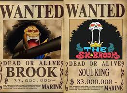One piece soulking brook bones to ne wild anime. One Piece Brook Wanted Poster à¸§ à¸™à¸ž à¸‹