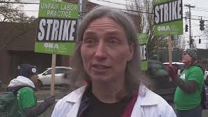 Oregon Rep. Maxine Dexter joins Providence picket line as historic strike  enters 8th day