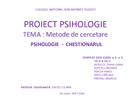 Carmen de jesus dores cavaco ioana emanuela orzea. Ppt Proiect Psihologie Pptx Carla Nedelcu Academia Edu