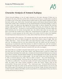 Character Analysis Of Armand Aubigny Phdessay Com