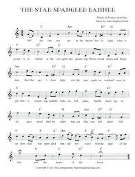 Star spangled banner sheet music is a popular song sung by the united state america. The Star Spangled Banner Free Lead Sheet Piano Sheet Music Free Star Spangled Banner Lead Sheet