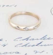 Wwii Era Wedding Band With Diamond Chips 675 00 Via Erica Cerulo Cerulo Weiner Diamond Wedding Bands Wedding Accessories Shoes Wedding Accessories