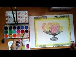 كيفية رسم و تلوين سلة فواكه بالألوان المائية youtube home decor decor frame