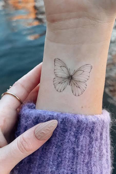 Most stunning butterfly tattoo design ideas and meaning | Butterfly wrist tat | Butterfly arm tattoo