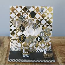 Verkäufer aus dem ausland können ihnen artikel regulär über einen internationalen versandservice zuschicken. Pop Up Karte Geburtstag Luftballon Schwarz Gold 3 D Happy Birthday Pop Up Karte Karten Wohnen Newstalgie By Stauner Deko Seubersdorf