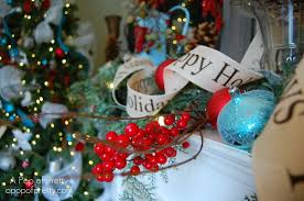 With so many different types of christmas ornaments and holiday decorations to choose from, it's easy to just go with what you know and do the same thing every year. Red Turquoise Christmas Decor My 2011 House Tour A Pop Of Pretty