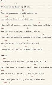 A collection of ukulele tabs for learning popular songs on the ukulele. Dear Porcupine Ukulele Song Chords Two Versions Crybabies Amino