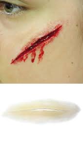 Wunden Schminken Schnittwunde Silikon Teil E13 Theater Profi Schminke Make Up