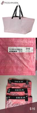 Pink Ikea Large Tote Bags Set Of 3 Large Tote Bag Pink Tote Bags Bag Set