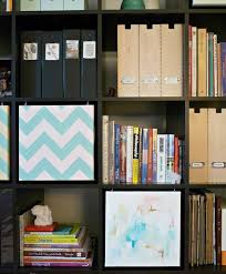 Hide Those Cluttered Shelves With A Painted Canvas Good Project For Ikea Lovers Particularly If You Have Children Who Ar Ikea Expedit Hack Ikea Expedit Ikea