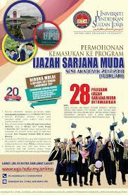 Untuk makluman, permohonan second intake universiti pendidikan sultan idris (upsi) adalah dibuka kepada pemohon lepasan stpm/ setaraf sahaja bagi program ijazah sarjana muda (degree) yang telah dibuka bermula pada 9 oktober hingga 3 november 2017. Facebook