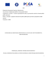 Odată cu accelerarea progresului tehnic şi cu reformele economiei naţionale permanent se schimbă necesităţile în specialişti şi muncitori calificaţi de diferite profesii. Pdf Consilierea È™i Orientarea ProfesionalÄƒ A Elevilor Din InvÄƒÈ›Äƒmantul Preuniversitar