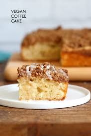 It's a rich and soft brown sugar cake topped with a thick layer of brown sugar crumbs and a brown sugar icing! Vegan Coffee Cake Recipe Cinnamon Streusel Cake Vegan Richa
