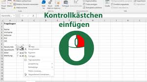 Excel 2016 Kontrollkastchen Einfugen Youtube
