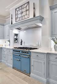 The navy and white color scheme is accented with the wood on the sleek modern bar stools and the lovely wooden floor. Blue Kitchen Cabinets For Sale Decorkeun